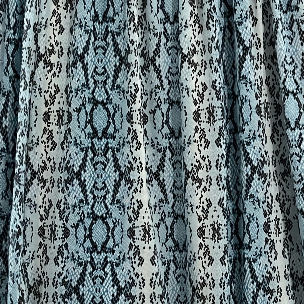Blue Reba Snake Patterned Women's Skirt - Picture 2 of 5